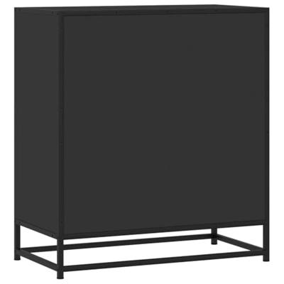 Dressoir 68x35x76 cm bewerkt hout zwart