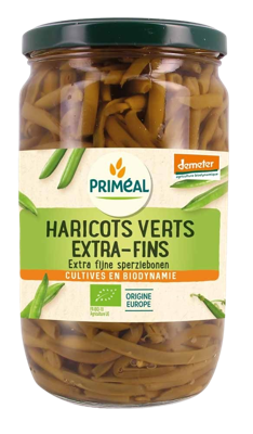 Primeal Haricots verts sperziebonen demeter bio 690 Gram Primeal Haricots verts sperziebonen demeter bio 690 Gram