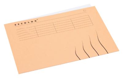 Vouwmap Secolor A4 100% gerecycled karton 250gr beige