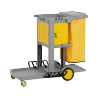 Poetswagen - met waszak - afsluitbaar compartiment - thumbnail