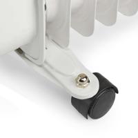 Nedis htoi30wt9 mobiele olieradiator 800 / 1200 / 2000 w 9 vinnen instelbare thermostaat 3 warmte standen omvalpreventie wit - thumbnail