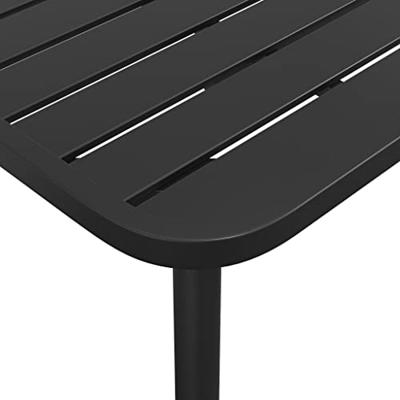 Tuintafel 200x100x71 cm staal antracietkleurig