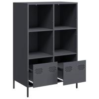 Hoge kast 68x39x103,5 cm staal antracietkleurig - thumbnail