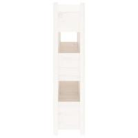 Plantenbak 112x25x104,5 cm massief grenenhout wit - thumbnail