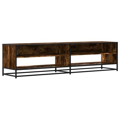 Tv-meubel 180,5x40x46 cm bewerkt hout gerookt eikenkleur - thumbnail