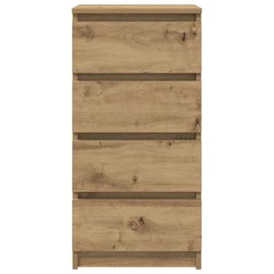 Dressoir 37,5x35x76 cm bewerkt hout artisanaal eikenkleurig Dressoir 37,5x35x76 cm bewerkt hout artisanaal eikenkleurig