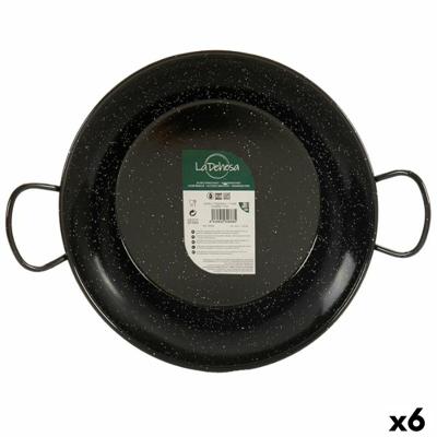 Paella Pan La Dehesa 0632-LD 0632-LD Zwart Geëmailleerd Staal Ø 32 cm 42,5 x 12 x 32,5 cm (6 Stuks)