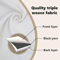 VidaXL Zwart-out gordijnen met ringen 2 pcs puur wit 245 x 140 cm - thumbnail