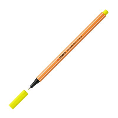 Fineliner stabilo point 88/024 f neon geel Fineliner stabilo point 88/024 f neon geel