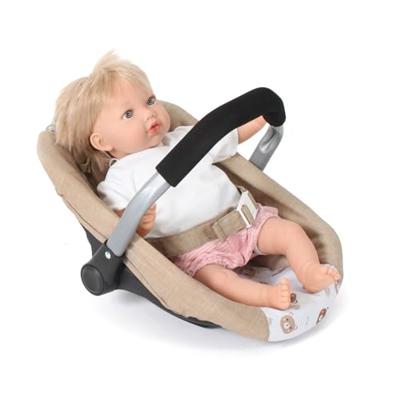 Poppen Autozitje Maxi-Cosi-stijl - Beertjes Beige Poppen Autozitje Maxi-Cosi-stijl - Beertjes Beige
