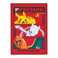 Pokemon fleece plaid Pikachu, Mewto, Charizard - 100 x 140 cm - thumbnail