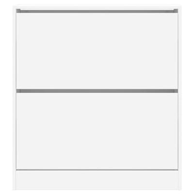 VidaXL Schoenenkast 80x21x87,5 cm bewerkt hout wit VidaXL Schoenenkast 80x21x87,5 cm bewerkt hout wit