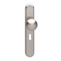 Intersteel Knop op schild sleutelgat 56mm - nikkel mat - thumbnail