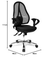Topstar bureaustoel Open Point SY Deluxe, zwart - thumbnail