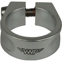VWP zadelpenklem 28,6mm inbusbout aluminium zilver - thumbnail