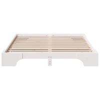 Bedframe Wit 150x200 cm Massief Grenenhout - thumbnail