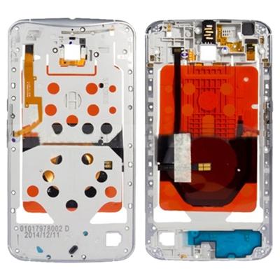 Middelste omlijsting plaat voor Motorola Nexus 6 XT1100 (wit)