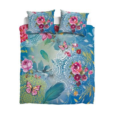 Fresh & Co Rose Flower 2-persoons (200 x 200/220 cm) Dekbedovertrek Fresh & Co Rose Flower 2-persoons (200 x 200/220 cm) Dekbedovertrek