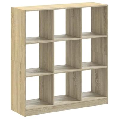 Boekenkast 102x32x108 cm bewerkt hout sonoma eikenkleurig
