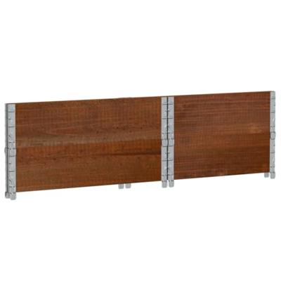 Palletopzetranden 2 st 80x60 cm massief grenenhout bruin - thumbnail