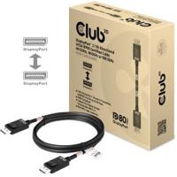 CLUB3D DisplayPort 2.1 Bi-Directional VESA DP80 Gecertificeerde kabel 4K240Hz, 8K60Hz or 10K30Hz M/M 1.2m/3.94ft - thumbnail