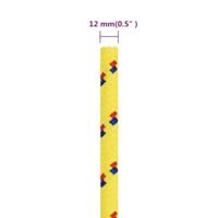 Boottouw 12 mm 25 m polypropyleen geel - thumbnail