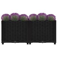 Plantenbak verhoogd 80x40x38 cm polypropyleen - thumbnail