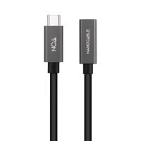 NANOCABLE 10.01.4400 - USB 3.2 Gen2x2 20 Gbit/s 3A-kabel, 4K/60 Hz, USB-C-stekker naar USB-C-aansluiting, zwart, 0,5 m - thumbnail
