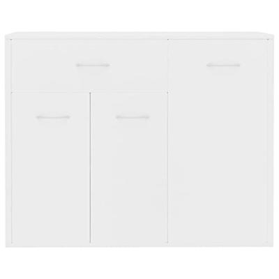 Dressoir 88x30x70 cm bewerkt hout wit