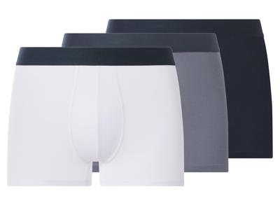 esmara Men Set van 3 heren boxers (Donkerblauw/blauw/wit, M) esmara Men Set van 3 heren boxers (Donkerblauw/blauw/wit, M)
