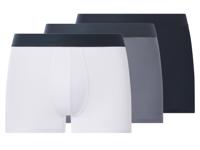 esmara Men Set van 3 heren boxers (Donkerblauw/blauw/wit, M) - thumbnail