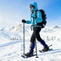 VidaXL 3 in 1 sneeuwschoenen blauw en zwart 21 inches - thumbnail