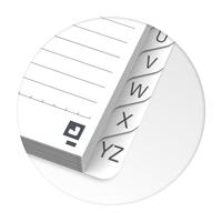 Indexboek oxford urban mix a5 90vel alfabet lijn | 10 stuks - thumbnail