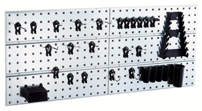 raaco 109642 Gatenpaneel voor gereedschapshaken 2x + 28 clips (b x h x d) 1040 x 440 x 11 mm 1 stuk(s)
