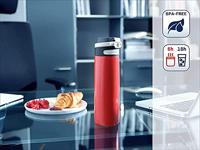 Leifheit 3273 flip isoleerbeker 600 ml rood - thumbnail