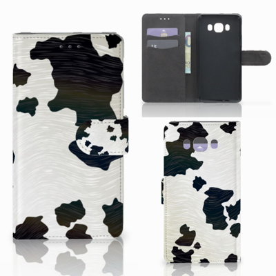 Samsung Galaxy J7 2016 Telefoonhoesje met Pasjes Koeienvlekken Samsung Galaxy J7 2016 Telefoonhoesje met Pasjes Koeienvlekken