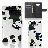 Samsung Galaxy J7 2016 Telefoonhoesje met Pasjes Koeienvlekken - thumbnail