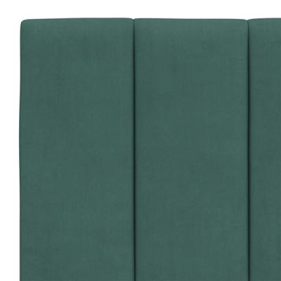 Bed met matras "Hanko" fluweel donkergroen 120x200 cm - thumbnail