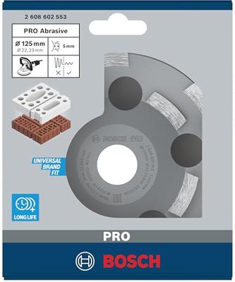 Bosch Accessoires Diamantkomschijf Expert for Abrasive 50 g/mm, 125 x 22,23 x 4,5 mm 1st - 2608602553 Bosch Accessoires Diamantkomschijf Expert for Abrasive 50 g/mm, 125 x 22,23 x 4,5 mm 1st - 2608602553