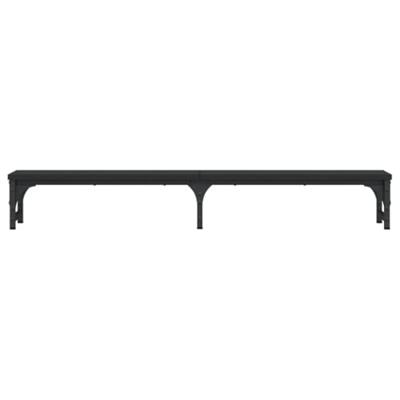Monitorstandaard 105x23x15,5 cm bewerkt hout zwart