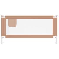 VidaXL Bedhekje peuter 180x25 cm stof taupe - thumbnail