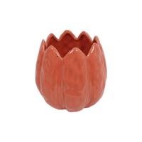 Bloempot tulp donker roze 12x12x13cm - thumbnail