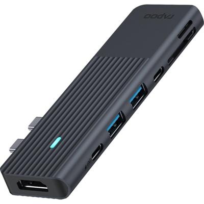 Rapoo USB-C Hub, USB-C naar USB-A en USB-C