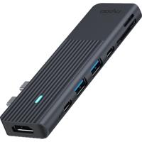 Rapoo USB-C Hub, USB-C naar USB-A en USB-C - thumbnail