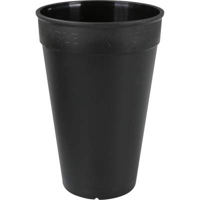 ÖkoCup | Beker | PP | reusable | 400ml | zwart | 80 stuks