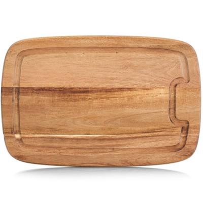 Zeller Snijplank - acacia hout - met sapgroef - 32x21x1,5 cm - Snijplanken