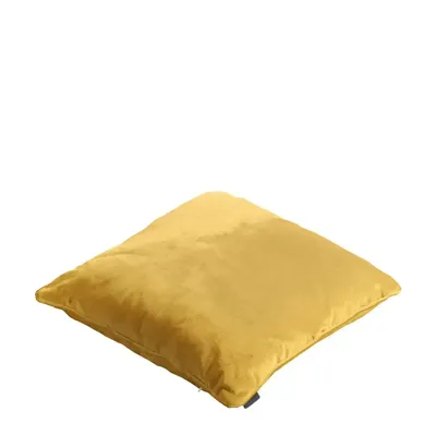 Sierkussen 45x45 Velvet yellow full piping Sierkussen 45x45 Velvet yellow full piping
