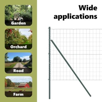 VidaXL Hek met paal groen 1,6 x 10 m staal en pvc VidaXL Hek met paal groen 1,6 x 10 m staal en pvc