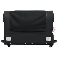 VidaXL Fietstrailer 45 kg ijzer zwart - thumbnail
