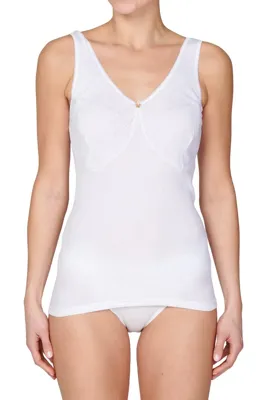 Bh hemd met cup - Rib - 168 - katoenen Bh hemdje met cups zonder beugel